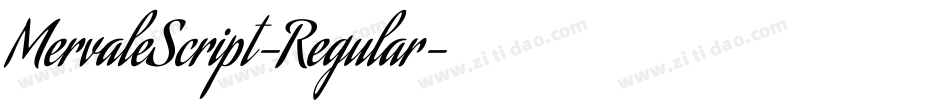 MervaleScript-Regular字体转换