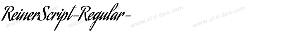 ReinerScript-Regular字体转换 ReinerScript-Regular字体转换