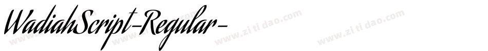 WadiahScript-Regular字体转换