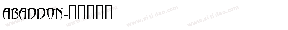 abaddon字体转换