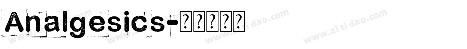 Analgesics字体转换