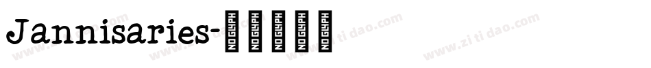 Jannisaries字体转换