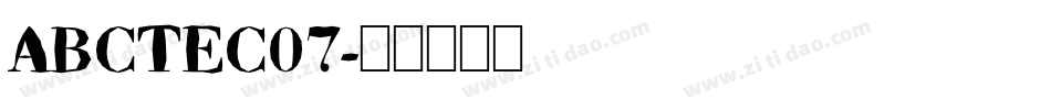 ABCTEC07字体转换