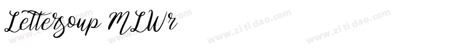 Lettersoup-MLWr字体转换