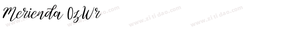 Merienda-0zWr字体转换