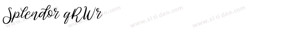 Splendor-qRWr字体转换 Splendor-qRWr字体转换