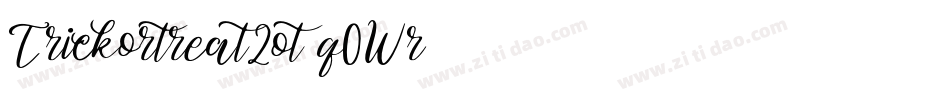 Trickortreat2ot-q0Wr字体转换