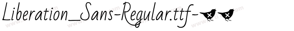 Liberation_Sans-Regular.ttf字体转换