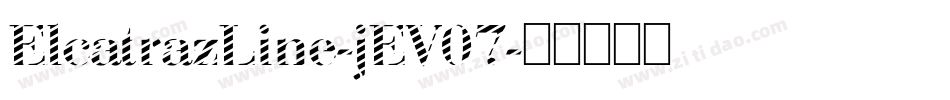 ElcatrazLine-jEV07字体转换