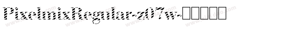 PixelmixRegular-z07w字体转换