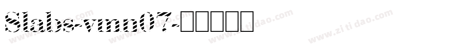 Slabs-vmn07字体转换