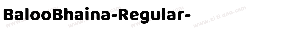 BalooBhaina-Regular字体转换