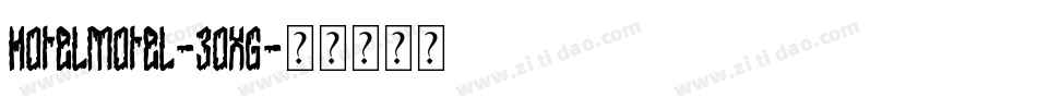 HotelMotel-3oxG字体转换
