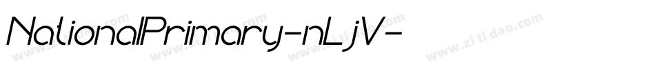 NationalPrimary-nLjV字体转换