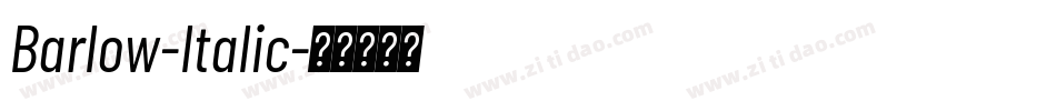 Barlow-Italic字体转换