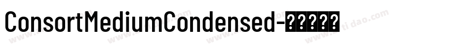 ConsortMediumCondensed字体转换