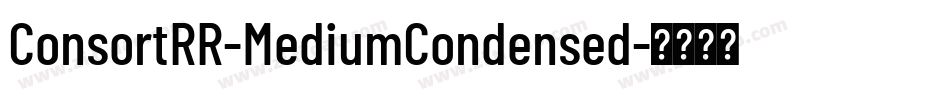 ConsortRR-MediumCondensed字体转换 ConsortRR-MediumCondensed字体转换
