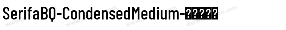 SerifaBQ-CondensedMedium字体转换