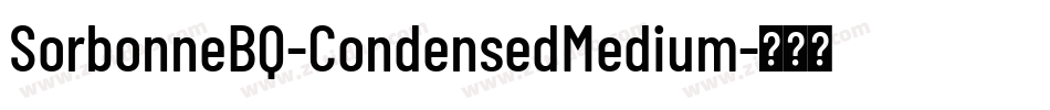 SorbonneBQ-CondensedMedium字体转换