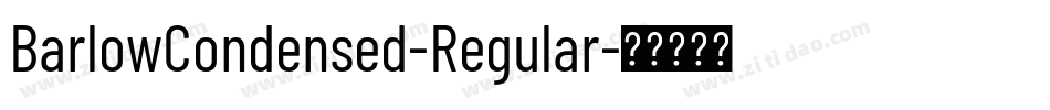 BarlowCondensed-Regular字体转换