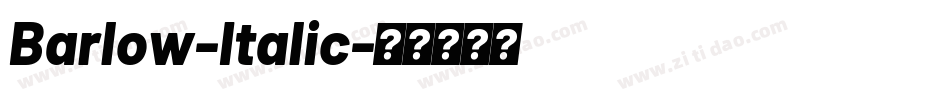 Barlow-Italic字体转换