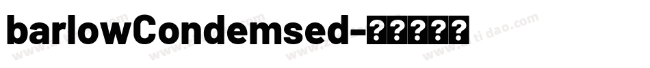 barlowCondemsed字体转换