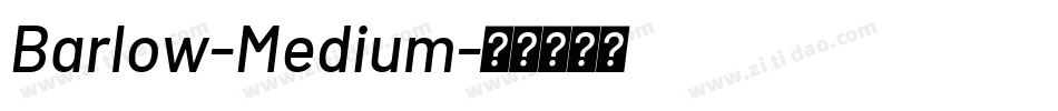 Barlow-Medium字体转换