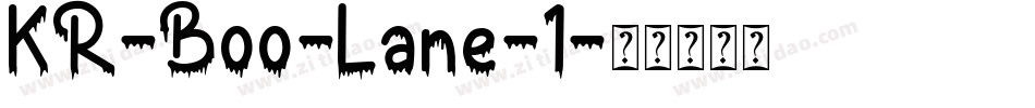 KR-Boo-Lane-1字体转换