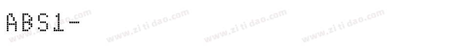 ABS1字体转换