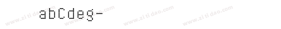 楷书abCdeg字体转换