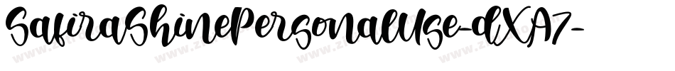 SafiraShinePersonalUse-dXA7字体转换