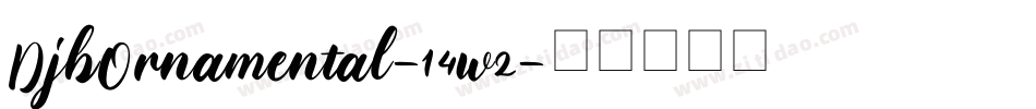 DjbOrnamental-14w2字体转换