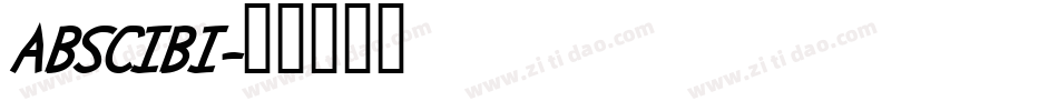 ABSCIBI字体转换