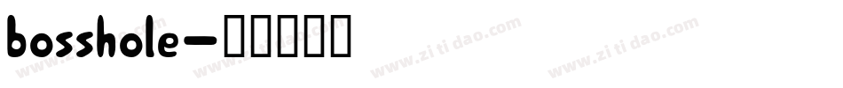 bosshole字体转换