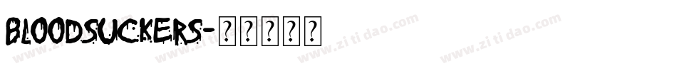 Bloodsuckers字体转换