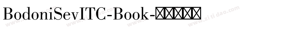 BodoniSevITC-Book字体转换