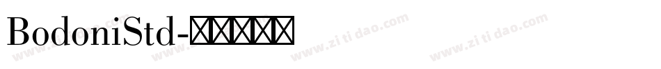 BodoniStd字体转换
