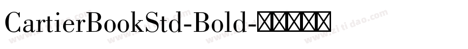 CartierBookStd-Bold字体转换