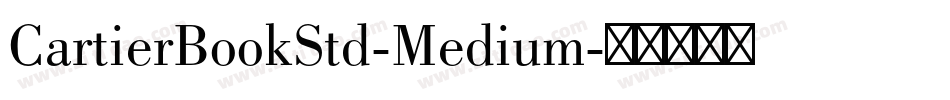 CartierBookStd-Medium字体转换