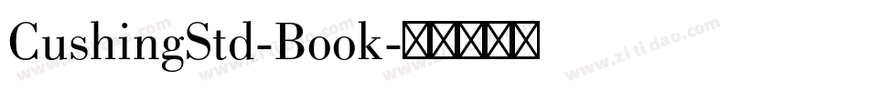 CushingStd-Book字体转换