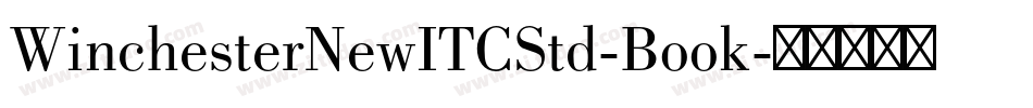WinchesterNewITCStd-Book字体转换