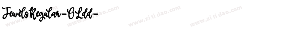 JewelsRegular-OLdd字体转换