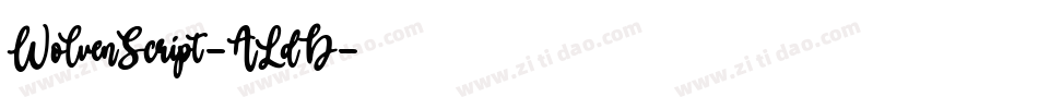 WolvenScript-ALdD字体转换