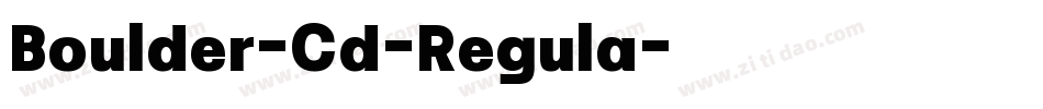 Boulder-Cd-Regula字体转换