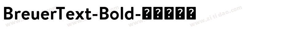 BreuerText-Bold字体转换