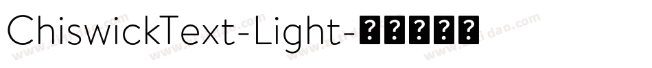 ChiswickText-Light字体转换