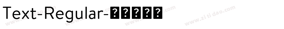 Text-Regular字体转换