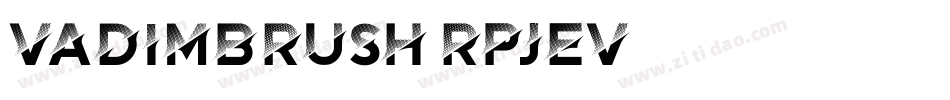 Vadimbrush-RpJev字体转换