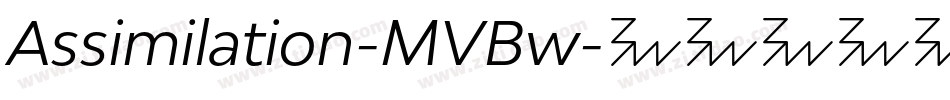 Assimilation-MVBw字体转换