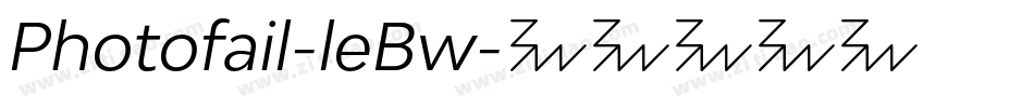 Photofail-leBw字体转换